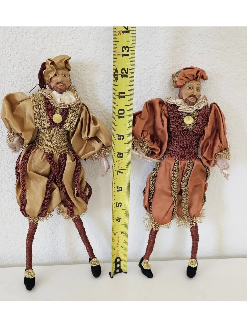 Rare Aldik & Court Jester Harlequin Figurine Dolls Ornament Christmas Traditions